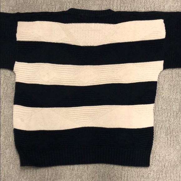 Blue and white striped sweater - Picture 4 of 5